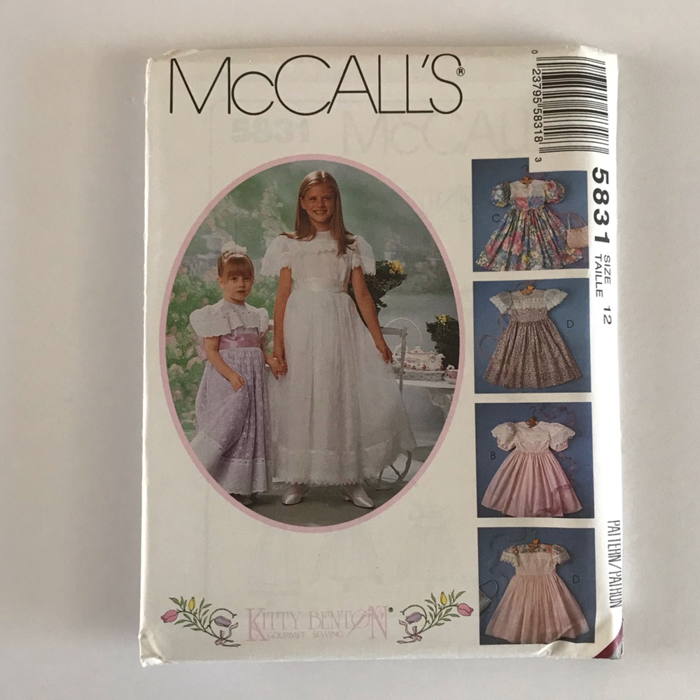 🧵3for12🧵 VTG McCall’s Pattern 5831 Child’s Dress